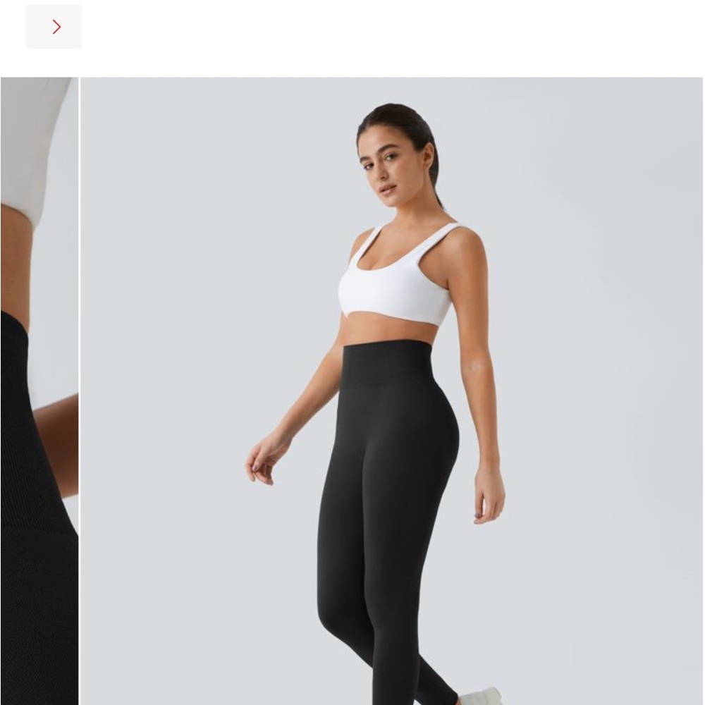 HALARA High-Waisted Scrunch Butt Black Leggings.